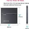 MT-VIKI 1U Rack Mount KVM Console, 8 Port KVM VGA Switch W/15.6&#039;&#039; LCD Monitor, 1080P, Integrated Touchpad+Keyboard+8 KVM Cables