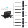 15.6" LCD KVM Switch 16 Port HDMI + 16 Cables, MT-VIKI LED 1U Rackmount KVM Console Drawer