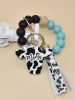 Silicone Beads Bracelet Keychain For Women