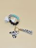 Silicone Beads Bracelet Keychain For Women