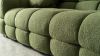 Green croutons in a row sofa