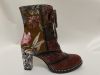 HAND MADE HAND PAINTED LEATHER BOOTS