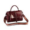 Vintage Leather Multi Pockets Handbag Retro Designer Crossbody Bag High Quality Large Capacity Sling Purse Long Strap Messenger Bag Office Work Tote Exquisite Briefcase