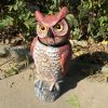 Wind-action owl decoy bird scaring owl PE Owl Bird Deterent