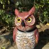 Wind-action owl decoy bird scaring owl PE Owl Bird Deterent