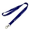 Custom polyester lanyards sublimation printing promotional lanyard with logo