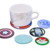 Custom waterproof rubber cup mat soft pvc coaster for promotion gift