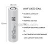 Freezing Weather 18650 Battery 3.6v 3000mah 2600mah 2000mah Cells