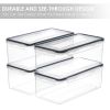 Hhouseware Pantry Organizers Bins Refrigerator Organizers Bins for Kitchen 