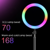 RGB LED fill light photography withTripod Stand and Phone Holder Rgb 10 12 13 14 18Inch Selfie Ring Light Circle Crystal Fill Lights