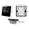 2 Pipe RS485 Modbus Hotowell FC09 On Off EC Fan Thermostat with VA Negative Screen