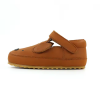 Brown Leather Mary Janes Flats Guangdong Manufacturers Infant Shoe