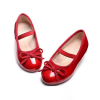 Cute Soft Bottom Japanned Leather With Bow Knot Princess Toddler Girl Ballet Flats Shoes