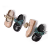 Genuine Leather With Bowknot Kids Stylish Mary Jane Flat Shoes Footwear