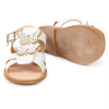 Dongguan Factory Made Summer Butterfly decoration Ankle Strap Design Flat Kid Sandal Shoes