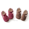 Girl Spring Style Individual Tassel Frosted Design Soft Suede Leather Upper Flat Baby Walking School Shoes