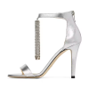 Rhinestone Diamond Tassel Wedding Dress High Heel Luxury Trendy Women Sandals