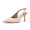 Closed Pointed Toe Block Heel Ladies Dress Pumps Women Slingback Heels