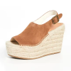 Buckle Strap Beach High Heeled Women Espadrille Platform Wedge Sandals