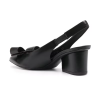 Closed Toe With Bowknot Dress Shoes Women Slingback Pump Heels