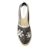 Canvas Luxury Diamond Slip On Flat Espadrilles Shoes Femme