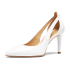 Elegant Ivory White Dress Shoes Casual Wedding Women High Heels Bridal Footwear