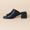 Hot Sale Fashion Women Sandals Chunky Heel WomenÃ¢ï¿½ï¿½s Block Heel Mule Faux Leather