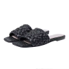 Open Toe Outdoor Wear Weave Straw Braided Women Flat Slippers Shoes