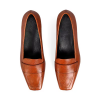 Square Toe Slip On Flats Office Ladies Casual Custom Wholesale Women Leather Penny Loafers