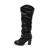 Fashion high heel boots with shining diamond embellishment boots for women boots