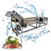 automatic high speed bulbous vegetables washing and peeling machine 