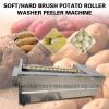 small carrot washing machine/stainless steel wool roller cleaning machine/root vegetable cleaning and peeling machine