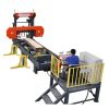 Automatic Mobile Sawmill Horizontal Bandsaw Portable Saw Mill