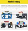 Tire Waste Plastic Bottle Metal Scrap Shredder Machine