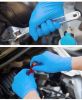 Pure Nitrile Gloves Powder Free Oil Resistant Industrial Working Glove