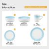 Morden Sky Blue Reactive Glaze Dinner Set 16pcs