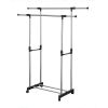 double poles durable hanging clothing metal dryer shelf clothes drying rack for small spaces