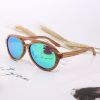 Natural Zebra Wooden Frame Sunglasses Polarized Custom Logo Sunglasses