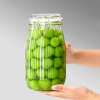  new airtight food storage container 500ml 750ml 1L 1.5L glass pickle jam sauce jar with swing top lid