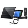 D8R Solar Panel 5V 6V USB 3 In 1 Output to charge mobile phones and battery chargers With 18000mAh Charge Controller 