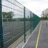 Wire Mesh Fence Panel 2D twin bars Double Wires Germany Galv. with Coating