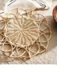 Rattan placemats Set Handwoven Handmade rattan placemats for dining table decor Wall Hanging