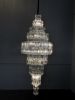  Staircase Long Crystal Chandelier 29.5" Wide In Chrome
