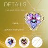 Best Italian quality jewelry gold plated silver heart pendant for women