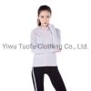 Custom Zipper Tops Coat Sports Wear Workout Clothing Women Gym Fitness Jacket Hoodies