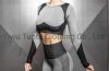 New Style Fashion Ladies Elastic Seamless Fitness Sport Wear Clothing Short Sleeve Yoga Crop Top T Shirt