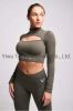 Ladies Seamless sports wear sport crop top gym wear yoga wear fitness active wear