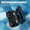 M10 Tws Wireless Headphones Bluetooth Earphones Waterproof LED Dispay Headset Hifi Stereo Arbuds For Iphone Android Phone