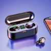 F9 TWS Bluetooth 5.0 Earphone Wireless Headphone Stereo Min Headset Sport Earbuds Microphone With Charging Box For Smart Phone