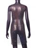 Handmade Sequin Hollow Out Rhinestones Mesh Sexy Party Dress